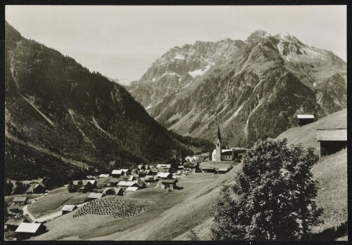 [Mittelberg] : [Kleinwalsertal Mittelberg 1218 m mit Widderstein 2535 m ...]