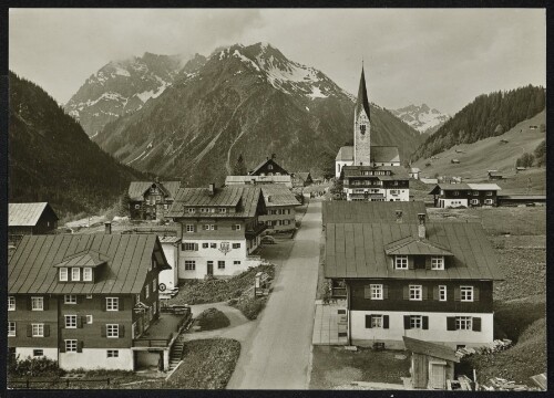 [Mittelberg] : [Mittelberg i. Kl. Walsertal 1218 m mit Gr. Widderstein ...]