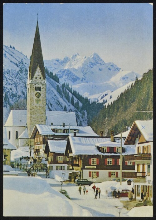 [Mittelberg] : [Wintersportplatz Mittelberg / Kleinwalsertal, 1218 m mit Heiterberg 2153 m und Älpeleskopf 2161 m ...]