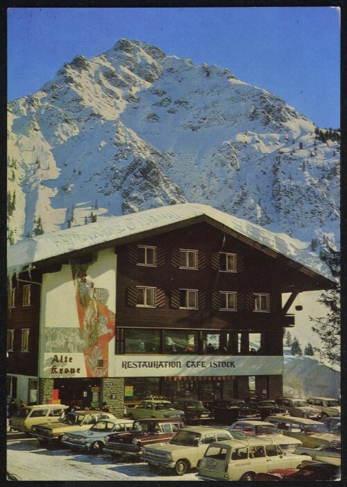 [Mittelberg] : [Alte Krone 8986 Mittelberg 1218 m Kleinwalsertal mit Zwölferkopf Telefon 08329 / 728 und 501 ...]