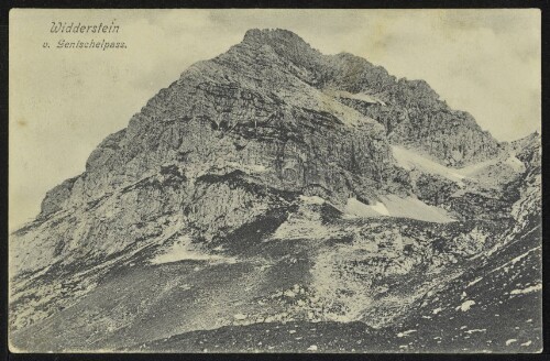 [Mittelberg] Widderstein v. Gentschelpass : [Postkarte An ... in ...]