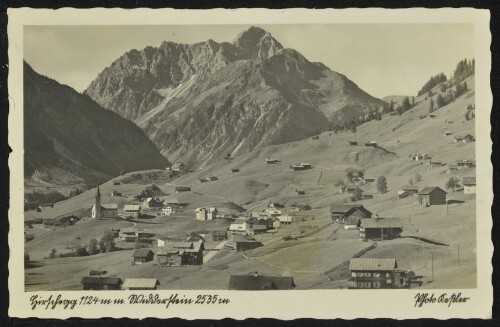 [Mittelberg] Hirschegg 1124 m m. Widderstein 2535 m : [Hirschegg 1124 m m. Widderstein 2535 m ...]