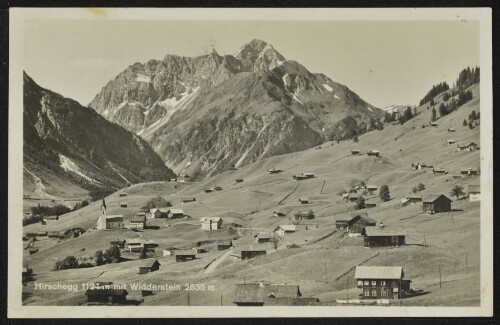 [Mittelberg] Hirschegg 1124 m mit Widderstein 2535 m