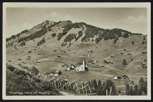 [Mittelberg] Hirschegg 1124 m mit Heuberg