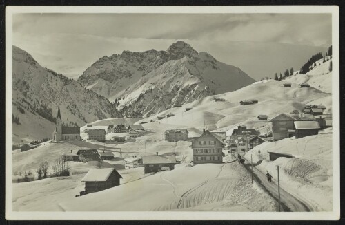 [Mittelberg Hirschegg] : [Hirschegg 1124 m mit Widderstein 2535 m ...]