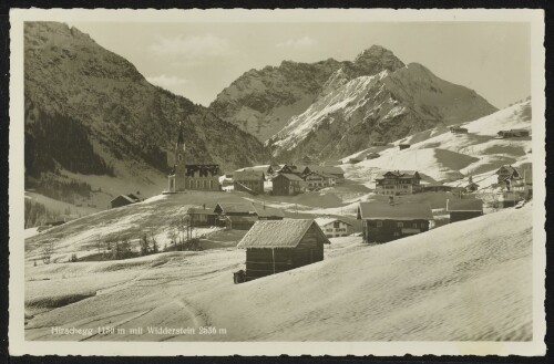 [Mittelberg] Hirschegg 1150 m mit Widderstein 2536 m