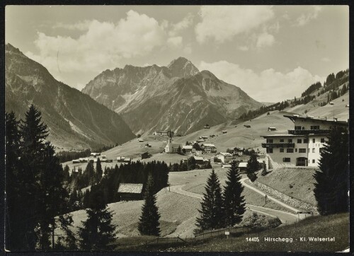 [Mittelberg] Hirschegg - Kl. Walsertal : [Hirschegg 1218 m mit Widderstein im Kl. Walsertal Österreich ...]