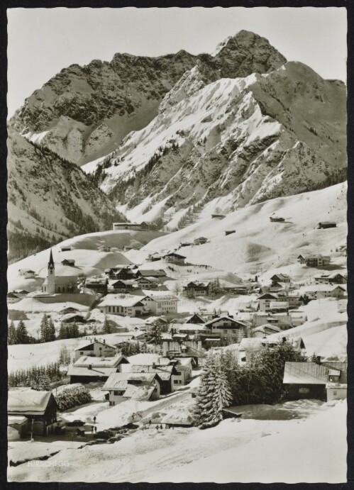 [Mittelberg] Hirschegg : [Wintersportplatz Hirschegg 1124 m mit Widderstein 2536 m - Kleines Walsertal ...]