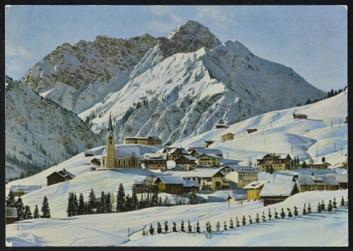 [Mittelberg Hirschegg] : [Wintersportplatz Hirschegg 1124 m im Kleinen Walsertal mit Widderstein 2536 m ...]