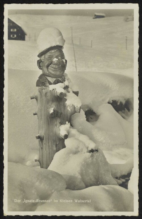 [Mittelberg Hirschegg] Der  Ignatz-Brunnen  im Kleinen Walsertal
