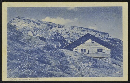 [Mittelberg Hirschegg] Schwarzwasserhütte : [Riezlern 1088 m. Schwarzwasserhütte der S. A. S. ...]