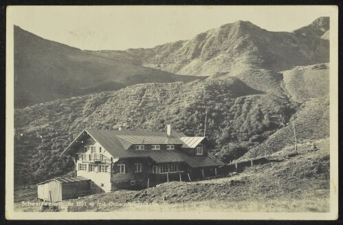 [Mittelberg Hirschegg] Schwarzwasserhütte 1651 m mit Ochsenhoferscharte