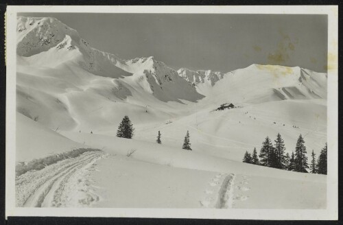 [Mittelberg Hirschegg] : [Schwarzwasserhütte 1651 m mit Steinmandl 1984 m ...]