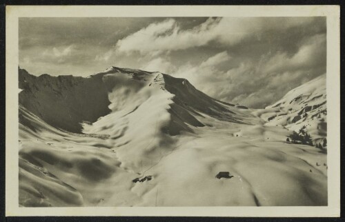 [Mittelberg Hirschegg] : [Schwarzwasserhütte 1650 m mit Steinmandl 1984 m ...]