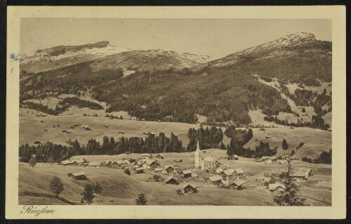 [Mittelberg] Riezlern : [Riezlern mit Hoch Jfer und Gottesackerplateau ...]