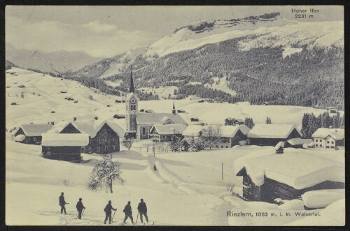 [Mittelberg] Riezlern, 1083 m, i. kl. Walsertal : Hoher Ifen 2231 m