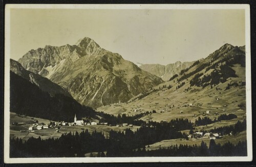 [Mittelberg Riezlern] : [Riezlern 1100 m, Hirschegg 1124 m Mittelberg 1218 m mit Widderstein 2535 m ...]