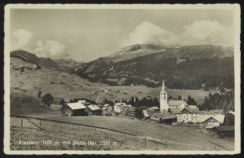 [Mittelberg] Riezlern 1100 m. mit Hoch Ifer, 2232 m.