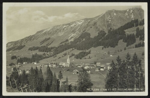 [Mittelberg] Riezlern (1100 m) mit Fellhorn (2038 m)