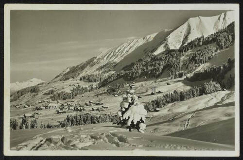 [Mittelberg Riezlern] : [Riezlern (1100 m) mit Fellhorn (2032 m) Söllereck, Nebelhorn ...]