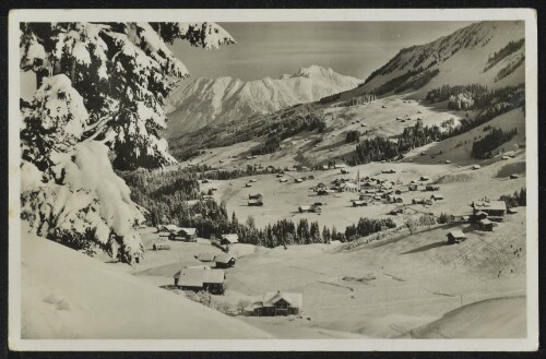 [Mittelberg Riezlern] : [Riezlern (1100 m) mit Nebelhorn ...]