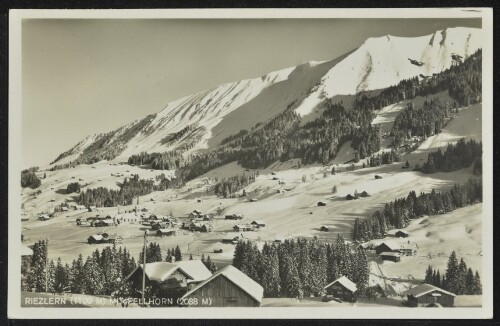 [Mittelberg] Riezlern (1100 m) mit Fellhorn (2038 m)