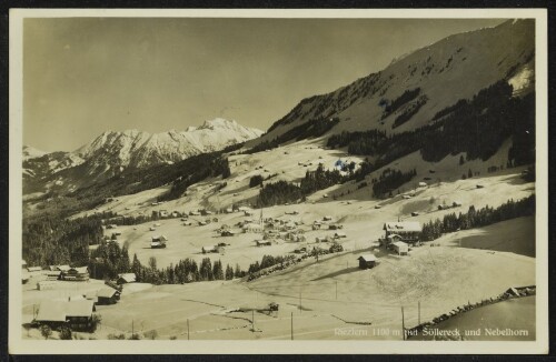 [Mittelberg] Riezlern 1100 m mit Söllereck und Nebelhorn