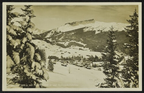 [Mittelberg] Riezlern 1100 m mit Hochifen 2232 m und Gottesackerplateau