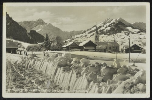[Mittelberg] Riezlern (1100 m) mit Widderstein (2536 m) und Heuberg