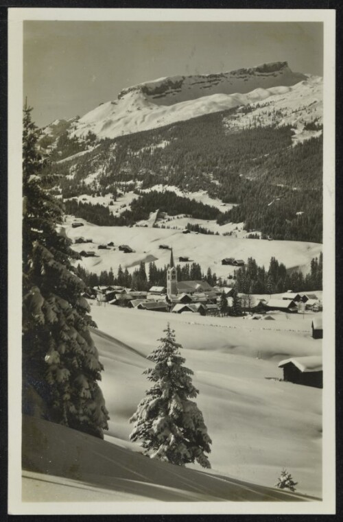 [Mittelberg Riezlern] : [Riezlern 1100 m mit Hoch Jfer 2232 m ...]