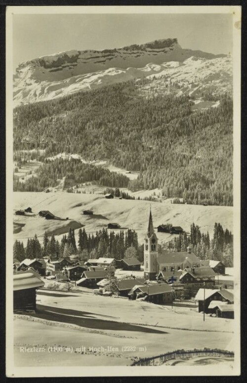 [Mittelberg] Riezlern (1100 m) mit Hoch-Ifen (2232 m)