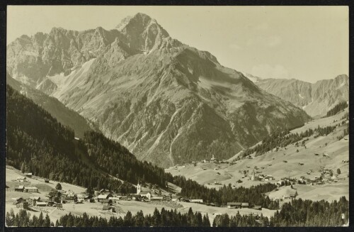 [Mittelberg Riezlern] : [Kleinwalsertal Riezlern 1100 m, Hirschegg 1124 m und Mittelberg 1218 m mit Widderstein 2535 m ...]