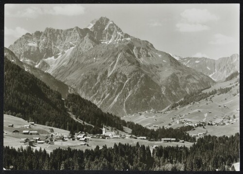[Mittelberg Riezlern] : [Kleinwalsertal Riezlern 1100 m, Hirschegg 1124 m, Mittelberg 1218 m und Widderstein 2536 m ...]