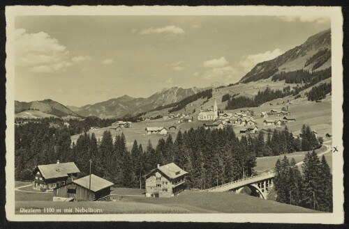 [Mittelberg] Riezlern 1100 m mit Nebelhorn : [Riezlern 1100 m mit Nebelhorn ...]