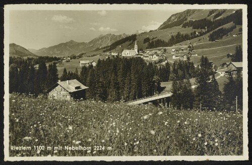 [Mittelberg] Riezlern 1100 m mit Nebelhorn 2224 m