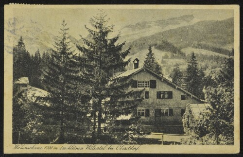 [Mittelberg Riezlern] Walserschanz 1000 m. im kleinen Walsertal bei Oberstdorf