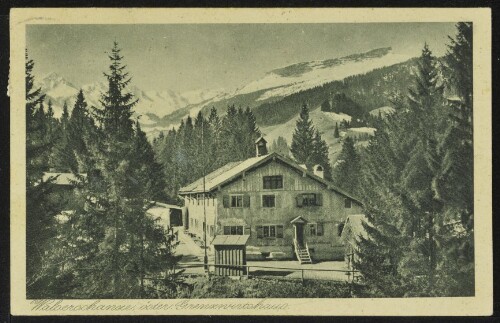 [Mittelberg Riezlern] Walserschanze, öster. Grenzwirtshaus