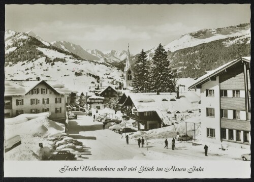 [Mittelberg Riezlern] Frohe Weihnachten und viel Glück im Neuen Jahr : [Wintersportplatz Riezlern 1100 m Kleines Walsertal ...]