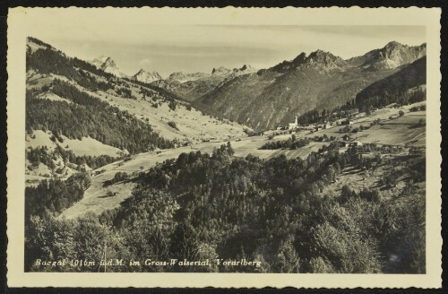 Raggal 1016 m ü. d. M. im Gross-Walsertal, Vorarlberg