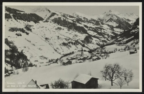 Raggal 1016 m. mit Blick d. d. Gross-Walsertal