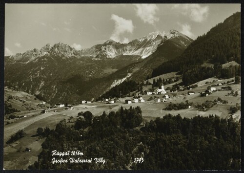 Raggal 1016 m Großes Walsertal Vlbg.