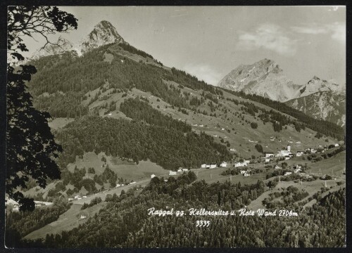 Raggal gg. Kellerspitze u. Rote Wand 2706 m