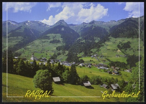 Raggal Großwalsertal : [Raggal, 1015 m, im Großwalsertal, gegen Plansott und Löffelspitze Vorarlberg, Österreich ...]