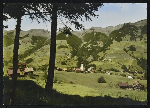 [Raggal] : [Raggal 1016 m im Großwalsertal gegen Löffelspitze 1961 m ...]