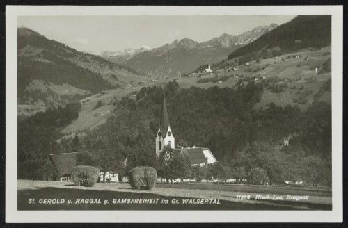 St. Gerold u. Raggal g. Gamsfreiheit im Gr. Walsertal