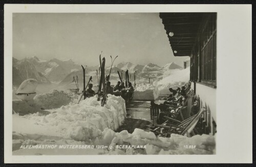 [Nüziders] Alpengasthof Muttersberg 1312 m g. Scesaplana