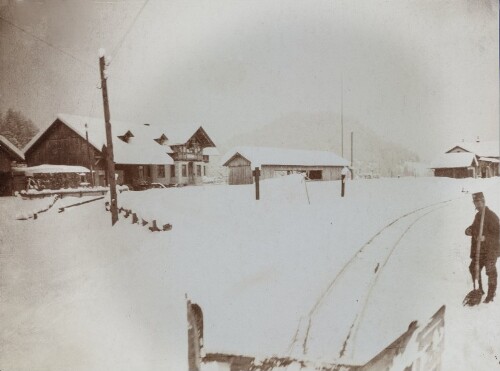 Bahnhof Schwarzenberg im Winter