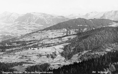 Bregenz, Pfänder. Bl. in den Bregenzerwald