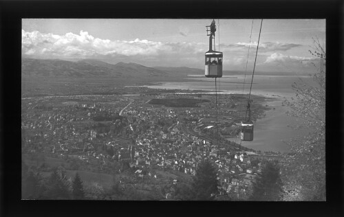 Pfänderbahn mit Blick auf Bregenz