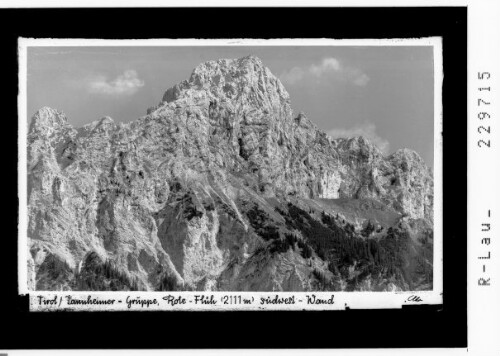 Tirol / Tannheimer Gruppe / Rote Flüh 2111 m - Südwestwand